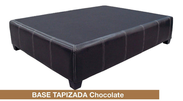 Base Tapizada Matrimonial - Chocolate  Bases tapizadas, Base, Camas  tapizadas